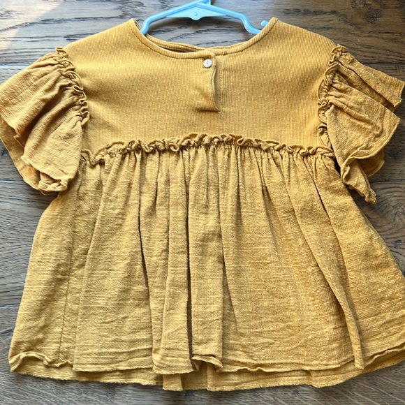 Zara Other - Zara Mustard Yellow Blouse